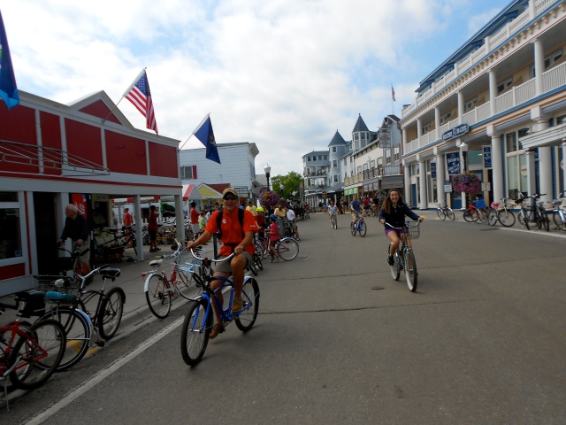 My mom's birthday wish? For her family to all take a trip to Michigan and bike around Mackinac Island... Mission accomplished!