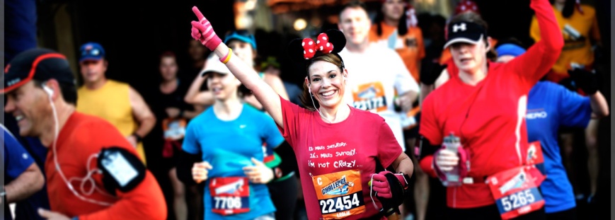 A Disney half marathon, to be exact.... I can't wait to be the one running in mouse ears! 